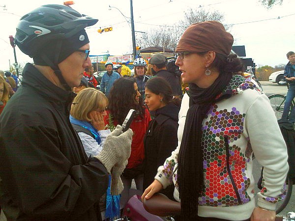 TheGlobe's @Marcusbgee interviews @yvonnebambrick on #TOcouncil's #bikeTO failings. #JennaMorrison twitpic-com-7e6356